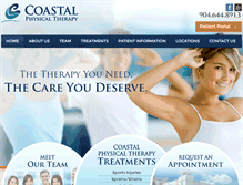 Tablet Screenshot of coastaltherapyjax.com